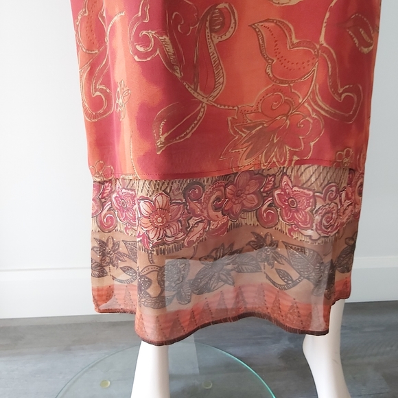 Long printed dress - Picture 3 of 6